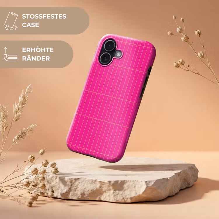 Patroon - Tegel - Magenta - Roze Toughcase MagSafe Apple iPhone 17 klein 1017 -USP_RandenV_DE