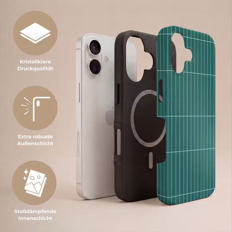 Patroon - Tegel - Saliegroen Toughcase MagSafe Apple iPhone 17 klein 1017 -USP_Lagen_DE