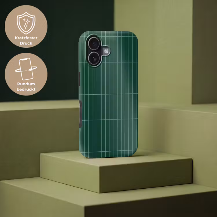 Patroon - Tegels - Donkergroen Toughcase MagSafe Apple iPhone 17 klein 1017 -USP_PrintM_DE