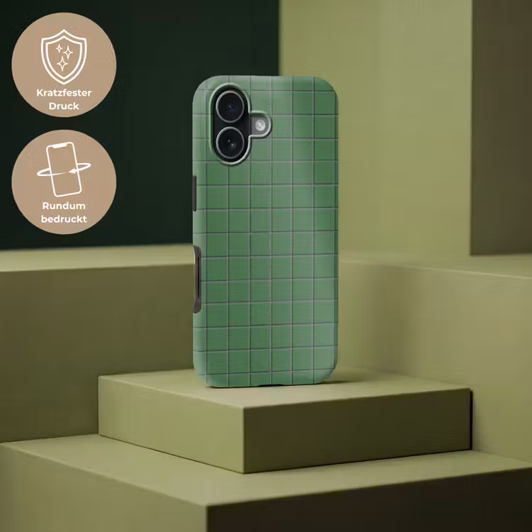 Patroon - Tegels - Groen Toughcase MagSafe Apple iPhone 17 klein 1017 -USP_PrintM_DE