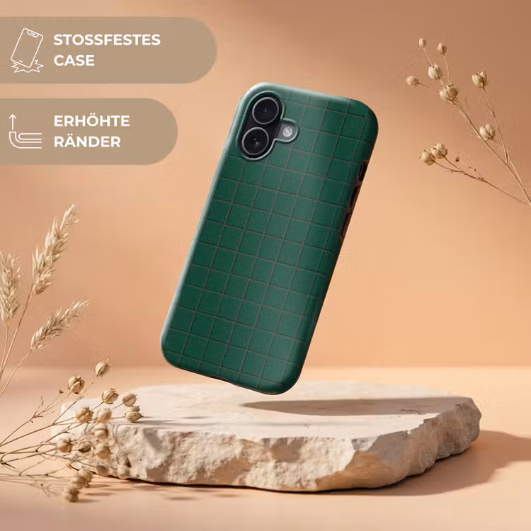 Patroon - Tegels - Dennen - Groen Toughcase MagSafe Apple iPhone 17 klein 1017 -USP_RandenV_DE