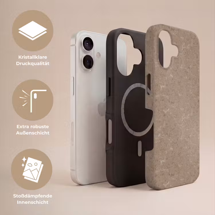 Patroon - Kalksteen - Beige Toughcase MagSafe Apple iPhone 17 klein 1017 -USP_Lagen_DE