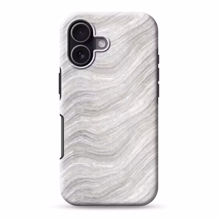 Patroon - Helder - Wit - Grijs Toughcase MagSafe Apple iPhone 17 klein 1017 -3d