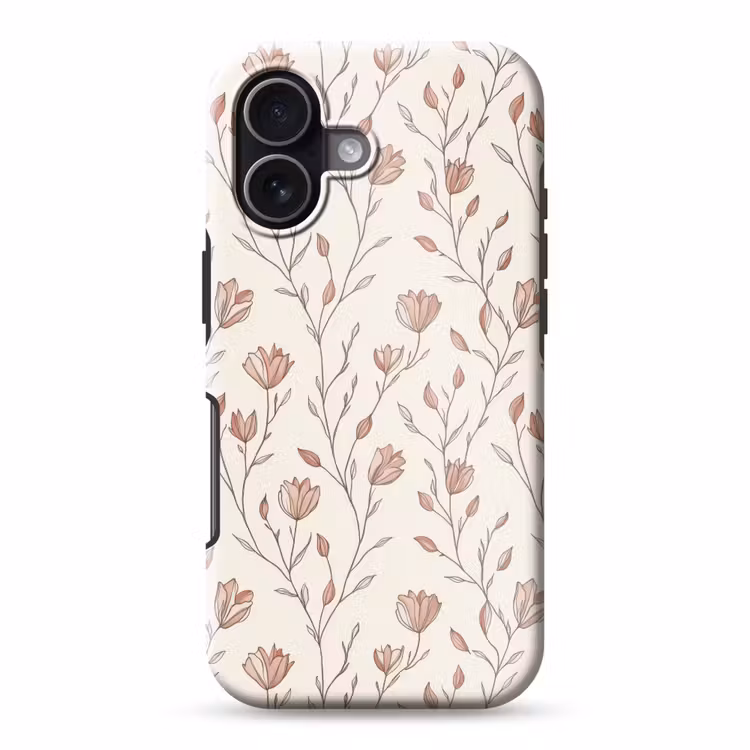 Patroon - Klassiek - Roze Toughcase MagSafe Apple iPhone 17 klein 1017 -3d