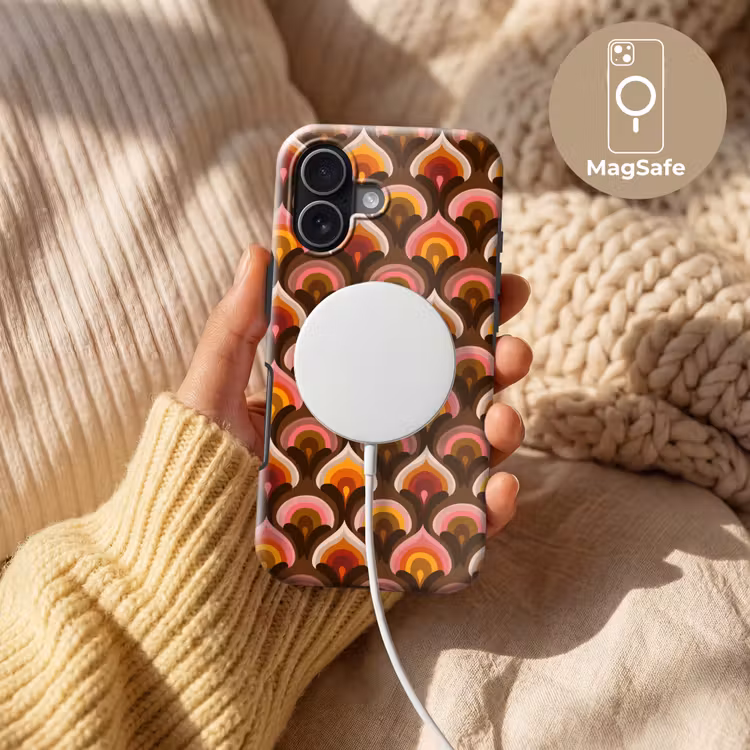 Patroon - Retro - Kleurrijk Toughcase MagSafe Apple iPhone 17 klein 1017 -USP_MagsafeV
