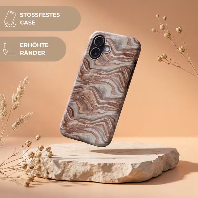 Patroon - Zandsteen - Travertijn Toughcase MagSafe Apple iPhone 17 klein 1017 -USP_RandenV_DE
