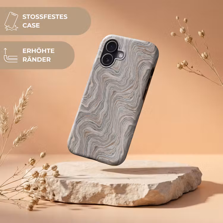Patroon - Textuur - Grijs Toughcase MagSafe Apple iPhone 17 klein 1017 -USP_RandenV_DE