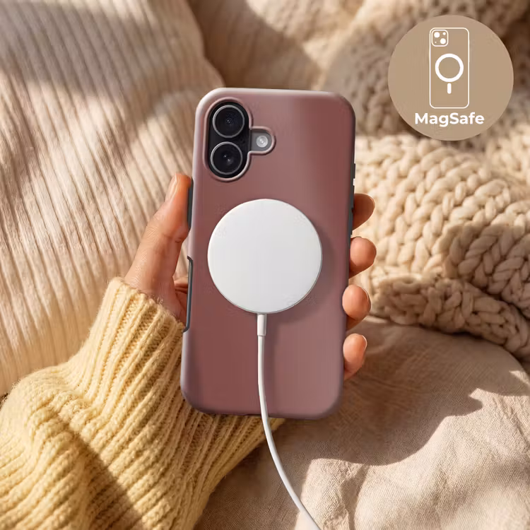 Muted - Raisin - Rood Toughcase MagSafe Apple iPhone 17 klein 1017 -USP_MagsafeV