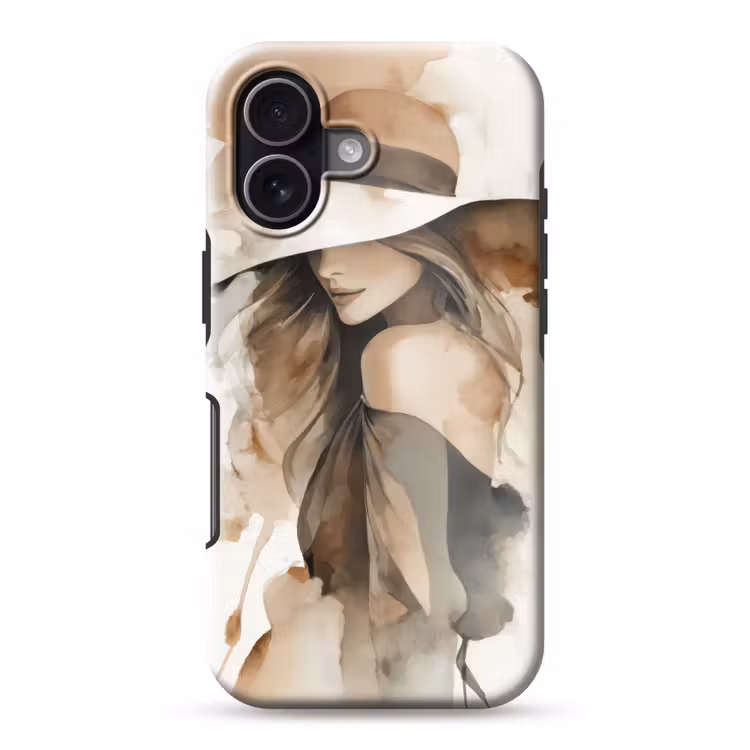 Mysterieus - Vrouw - Sepia Toughcase MagSafe Apple iPhone 17 klein -3d