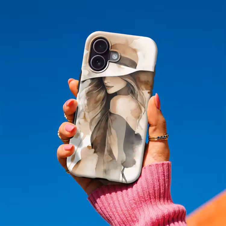 Mysterieus - Vrouw - Sepia Toughcase MagSafe Apple iPhone 17 klein -Sfeer1V
