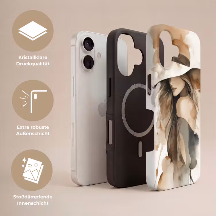Mysterieus - Vrouw - Sepia Toughcase MagSafe Apple iPhone 17 klein -USP_Lagen_DE