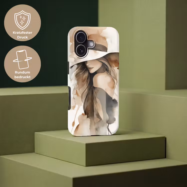 Mysterieus - Vrouw - Sepia Toughcase MagSafe Apple iPhone 17 klein -USP_PrintM_DE