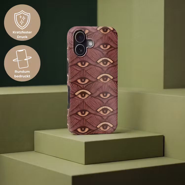 Mystiek - Ogen - Bruin Toughcase MagSafe Apple iPhone 17 klein 1017 -USP_PrintM_DE