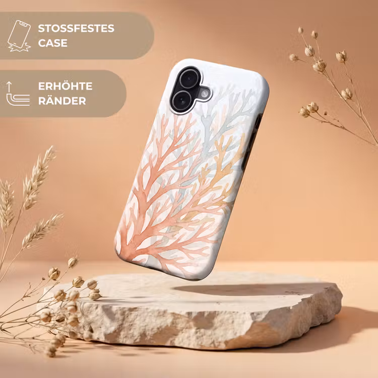Natuur - Abstract - Aquarel - Organisch - Warm Toughcase MagSafe Apple iPhone 17 klein -USP_RandenV_DE