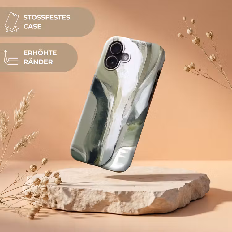 Natuur - Abstract - Groen - Penseelstreken Toughcase MagSafe Apple iPhone 17 klein -USP_RandenV_DE