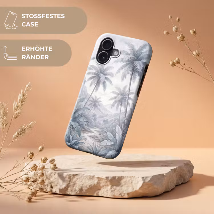 Natuur - Boom - Tropisch - Landschap - Blauw Toughcase MagSafe Apple iPhone 17 klein -USP_RandenV_DE