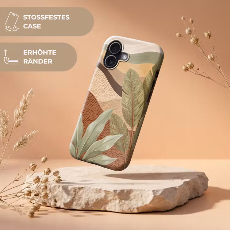 Natuur - Bladeren - Landschap - Abstract - Aardetinten Toughcase MagSafe Apple iPhone 17 klein -USP_RandenV_DE