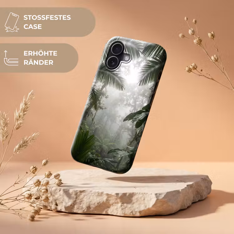 Natuur - Jungle - Mist - Groen - Bladeren Toughcase MagSafe Apple iPhone 17 klein -USP_RandenV_DE