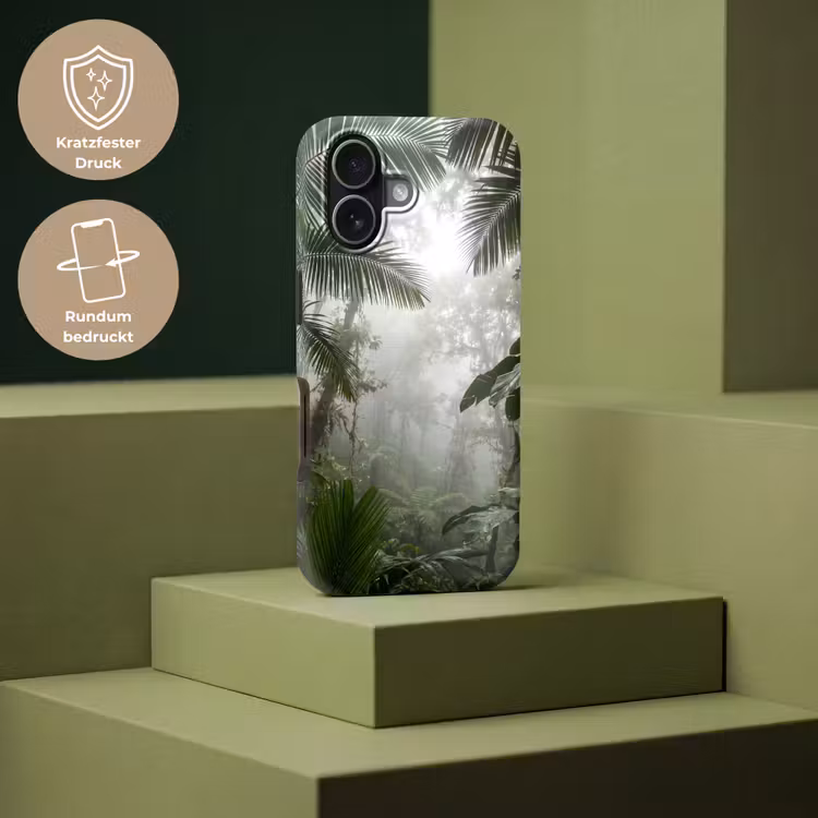 Natuur - Jungle - Mist - Groen - Bladeren Toughcase MagSafe Apple iPhone 17 klein -USP_PrintM_DE