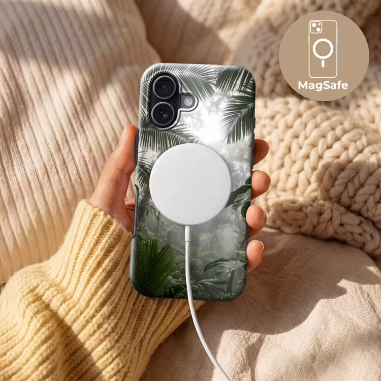 Natuur - Jungle - Mist - Groen - Bladeren Toughcase MagSafe Apple iPhone 17 klein -USP_MagsafeV