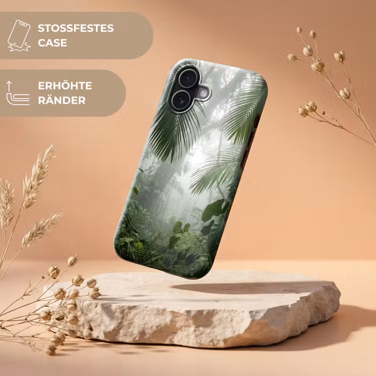 Natuur - Jungle - Mist - Tropisch - Groen Toughcase MagSafe Apple iPhone 17 klein -USP_RandenV_DE