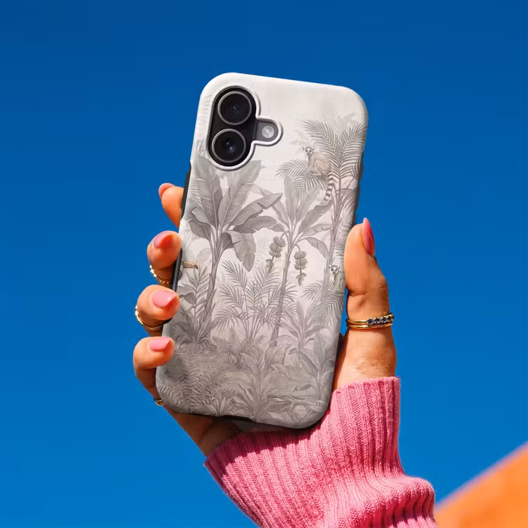 Natuur - Jungle - Ringstaartmaki - Bruin Toughcase MagSafe Apple iPhone 17 klein -Sfeer1V