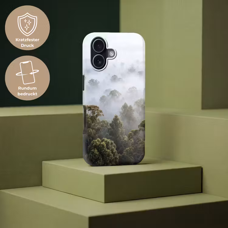 Natuur - Mist - Bos - Ochtend - Goud Toughcase MagSafe Apple iPhone 17 klein -USP_PrintM_DE