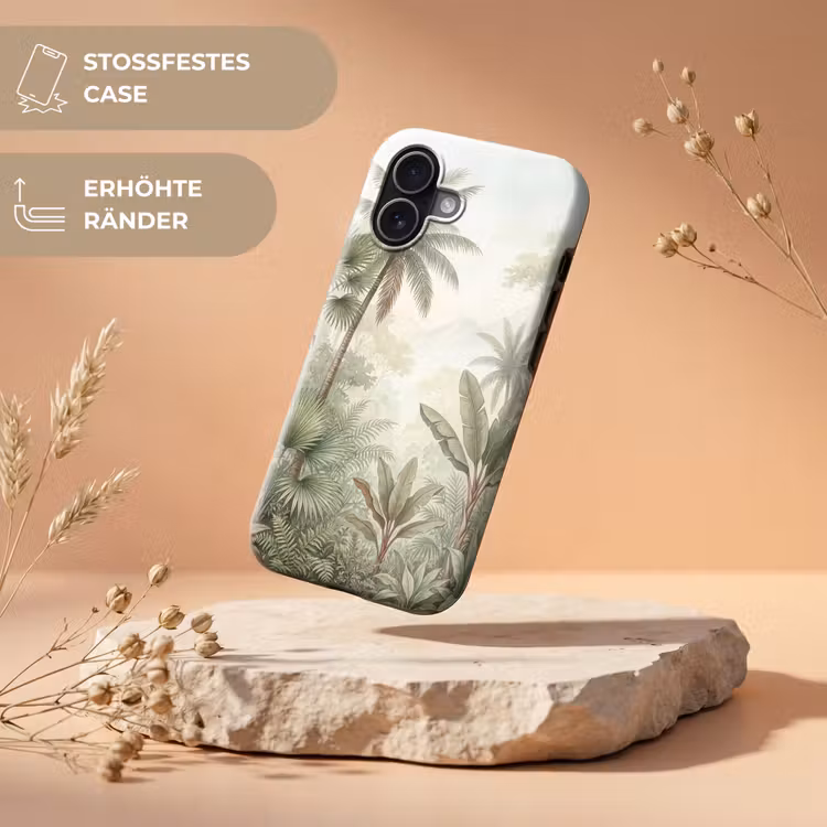 Natuur - Tropisch bos - Landschap - Aquarel - Groen Toughcase MagSafe Apple iPhone 17 klein -USP_RandenV_DE