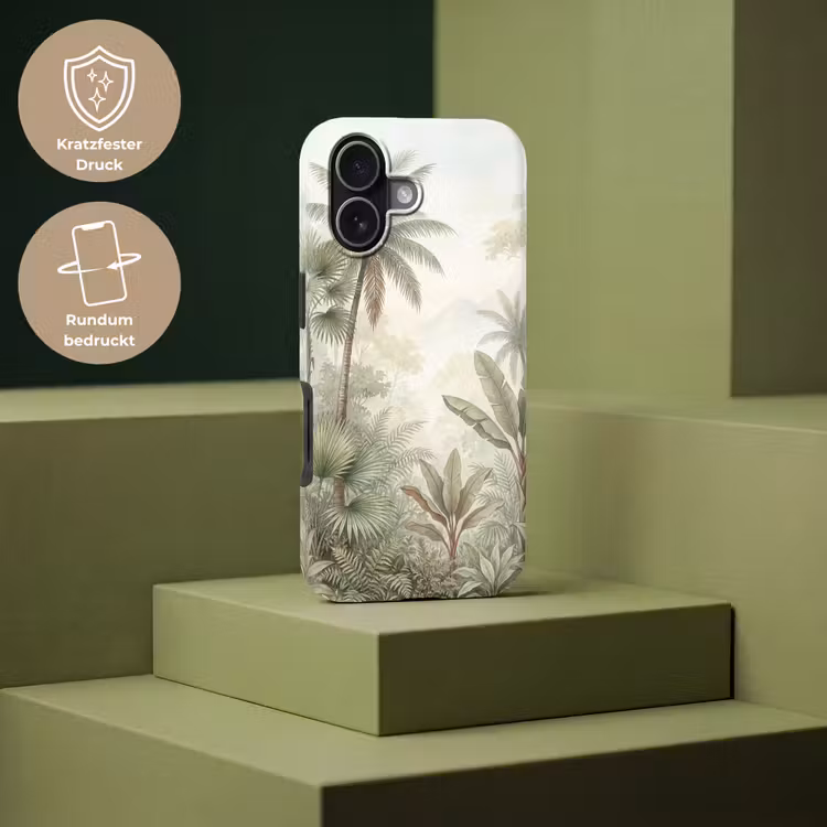 Natuur - Tropisch bos - Landschap - Aquarel - Groen Toughcase MagSafe Apple iPhone 17 klein -USP_PrintM_DE
