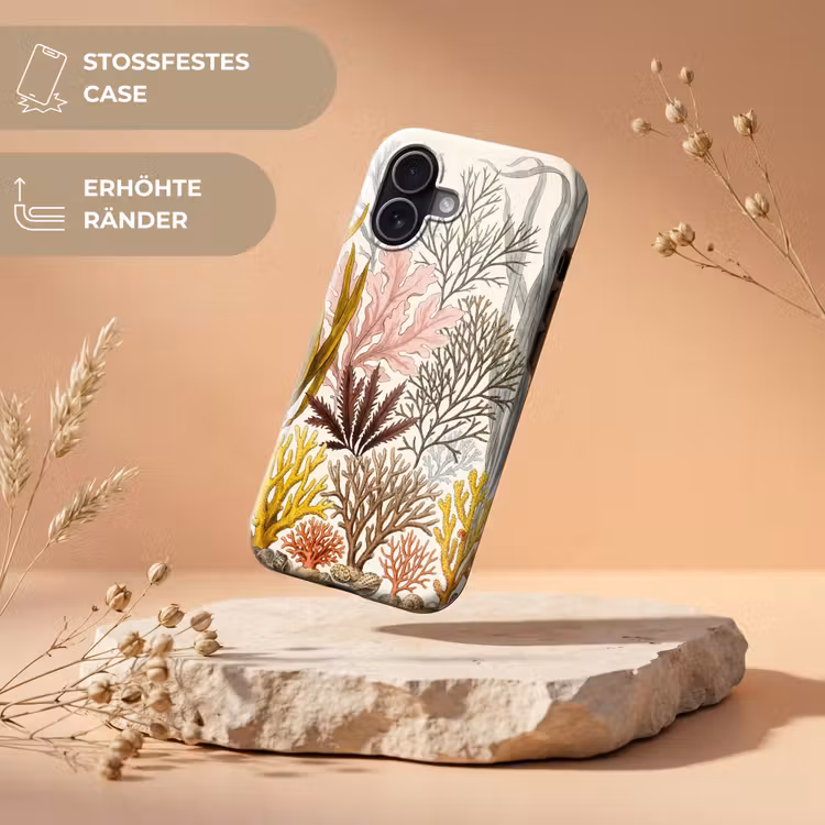 Natuur - Onderwater - Botanisch - Vintage - Kleurrijk Toughcase MagSafe Apple iPhone 17 klein -USP_RandenV_DE