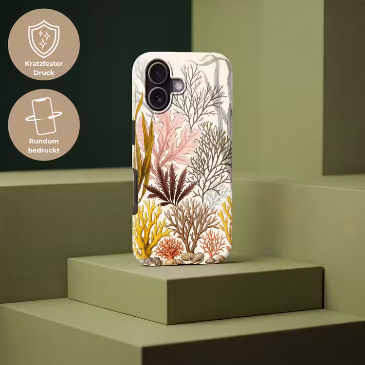 Natuur - Onderwater - Botanisch - Vintage - Kleurrijk Toughcase MagSafe Apple iPhone 17 klein -USP_PrintM_DE