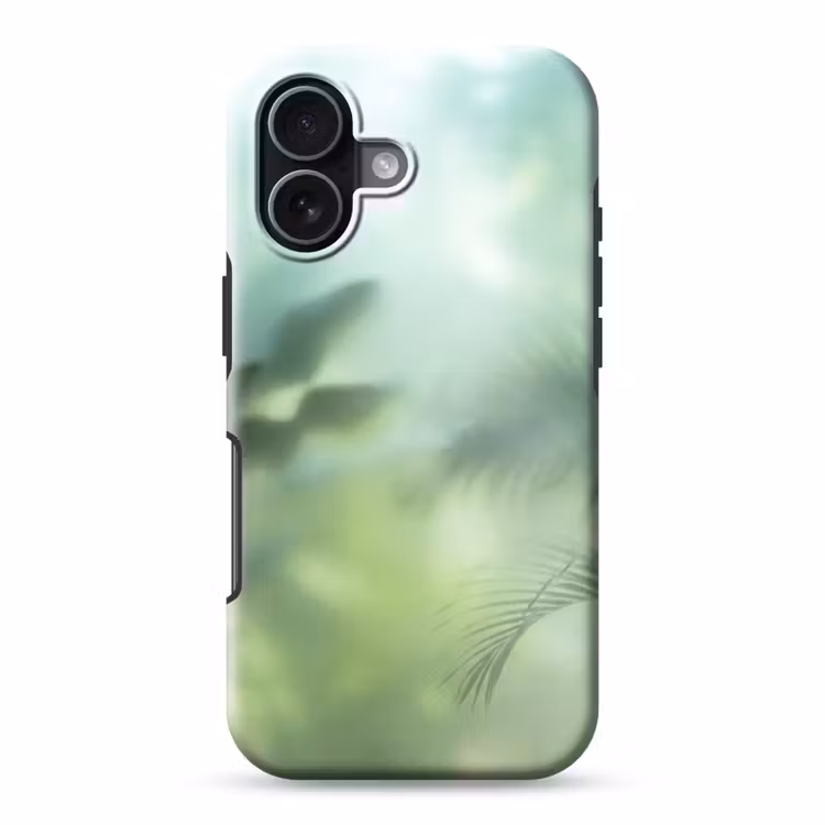 Natuur - Vervaagd - Groen - Abstract - Modern Toughcase MagSafe Apple iPhone 17 klein -3d