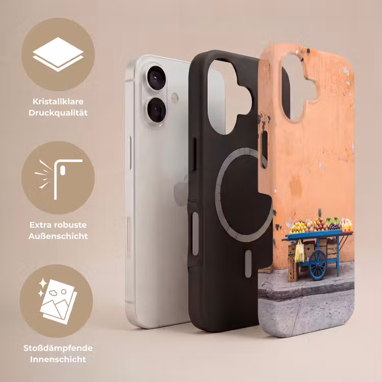 Handyhülle Toughcase - Obst – Kar – Straße - Fruit - Kar - Straat Toughcase MagSafe Apple iPhone 17 klein