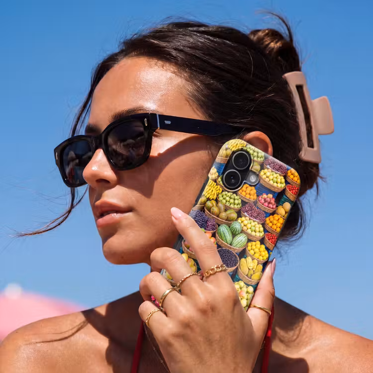 Handyhülle Toughcase - Obst – Markt – Bunt - Fruit - Markt - Kleurrijk Toughcase MagSafe Apple iPhone 17 klein