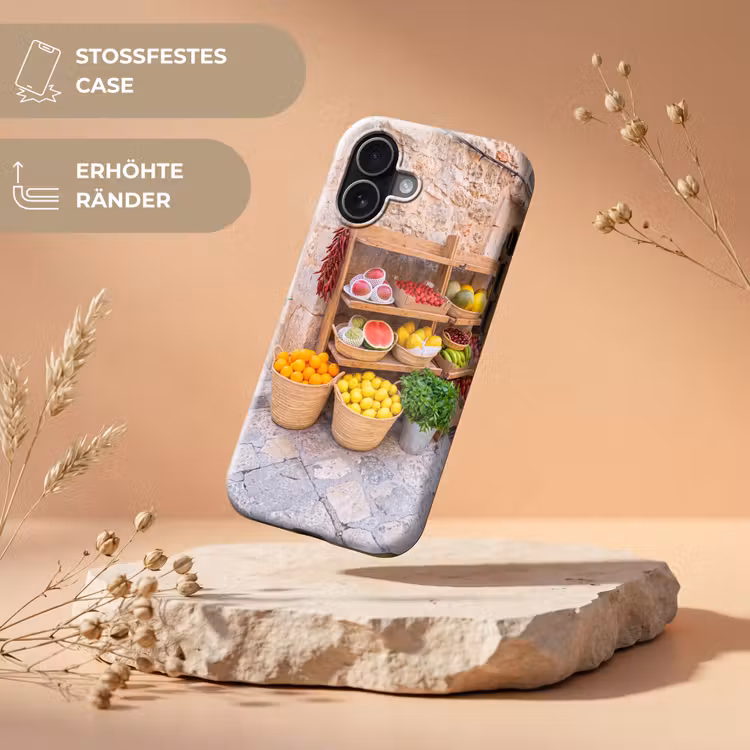Handyhülle Toughcase - Obst – Markt – Frisch - Fruit - Markt - Vers Toughcase MagSafe Apple iPhone 17 klein
