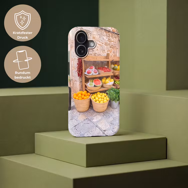 Handyhülle Toughcase - Obst – Markt – Frisch - Fruit - Markt - Vers Toughcase MagSafe Apple iPhone 17 klein