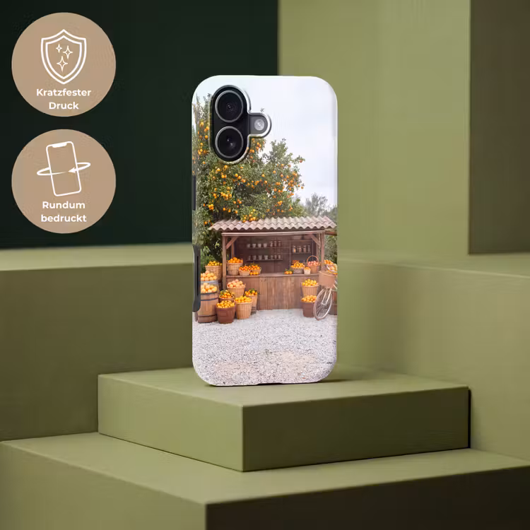 Handyhülle Toughcase - Obst – Markt – Ländlich - Fruit - Markt - Landelijk Toughcase MagSafe Apple iPhone 17 klein