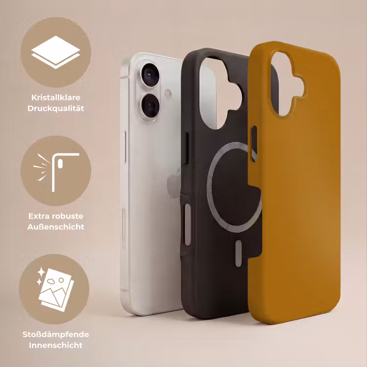 Ocre - Gold - Geel Toughcase MagSafe Apple iPhone 17 klein 1017 -USP_Lagen_DE