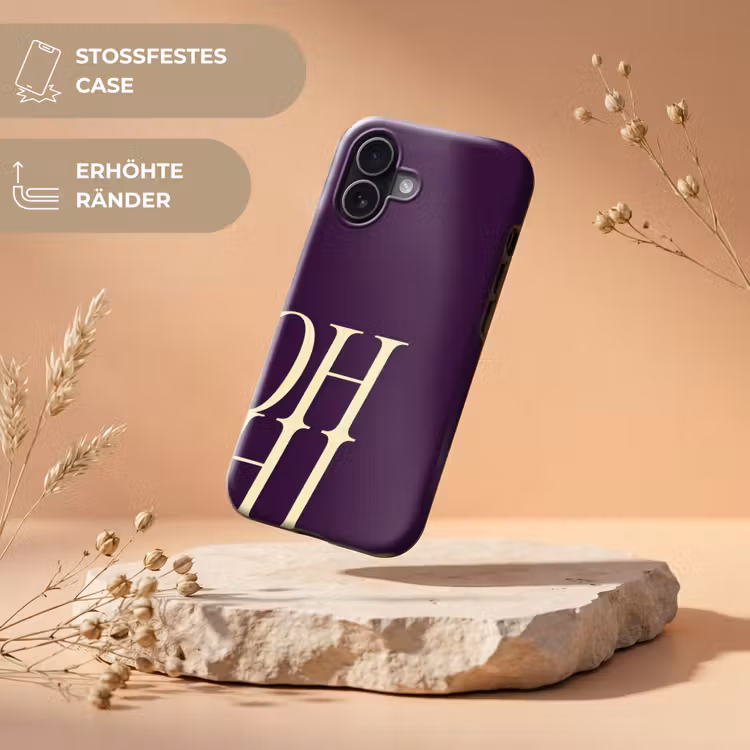 Oh hi - Paars - Cursief Toughcase MagSafe Apple iPhone 17 klein -USP_RandenV_DE