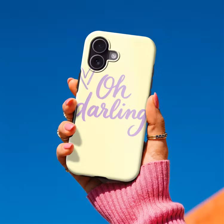 Oh darling - Geel - Hart Toughcase MagSafe Apple iPhone 17 klein -Sfeer1V