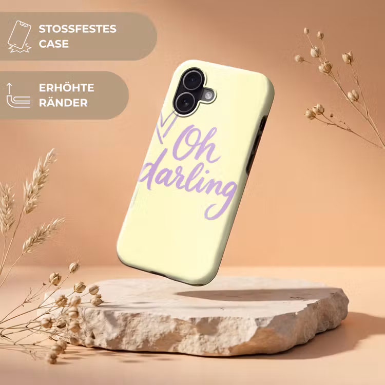 Oh darling - Geel - Hart Toughcase MagSafe Apple iPhone 17 klein -USP_RandenV_DE