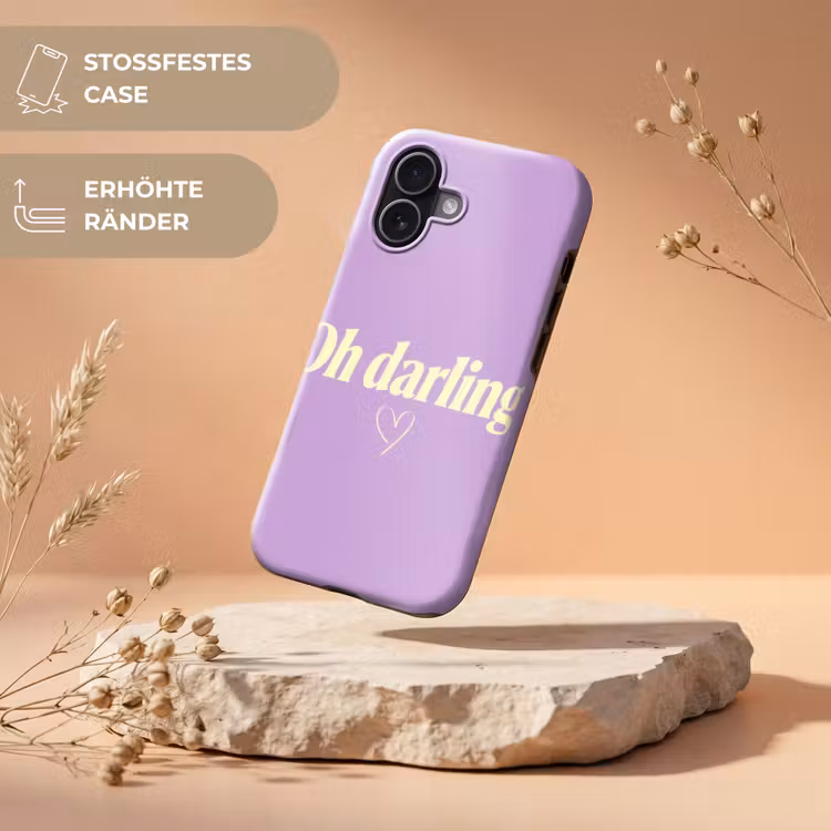 Oh darling - Hart - Paars Toughcase MagSafe Apple iPhone 17 klein -USP_RandenV_DE