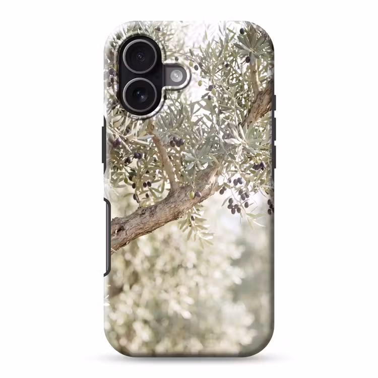 Handyhülle Toughcase - Olivenbaum – Zweig – grün - Olijfboom - tak - groen Toughcase MagSafe Apple iPhone 17 klein