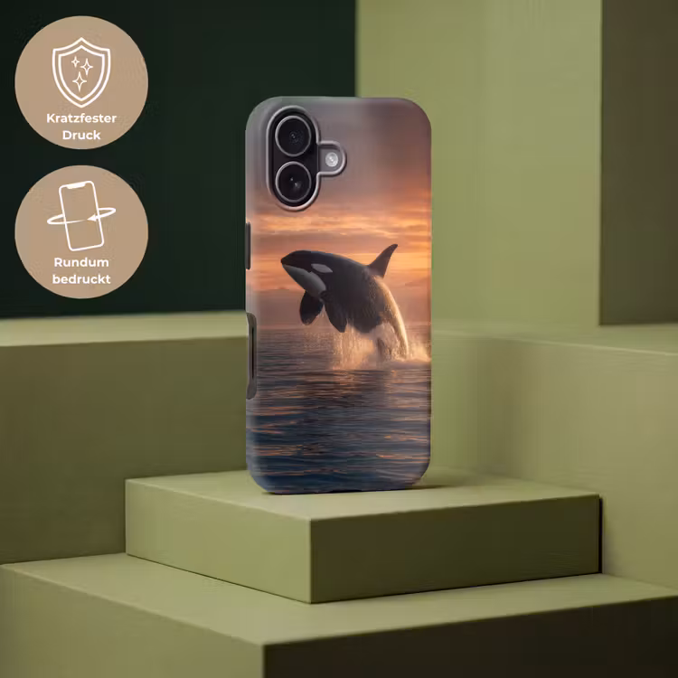 Orka - Zee - Zonsondergang Toughcase MagSafe Apple iPhone 17 klein -USP_PrintM_DE