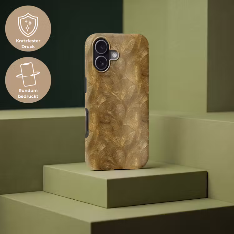 Organisch - Lijnen - Goud Toughcase MagSafe Apple iPhone 17 klein 1017 -USP_PrintM_DE