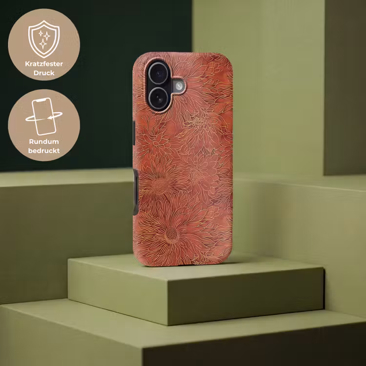 Oosters - Bloemen - Terracotta Toughcase MagSafe Apple iPhone 17 klein 1017 -USP_PrintM_DE