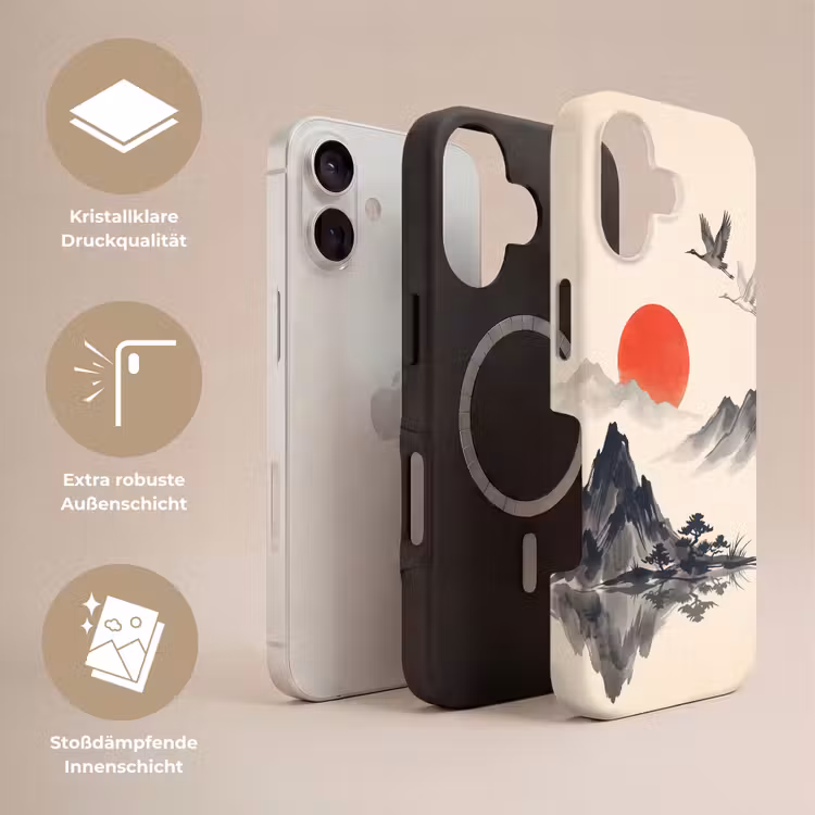 Oosters - Kraanvogels - Landschap Toughcase MagSafe Apple iPhone 17 klein -USP_Lagen_DE