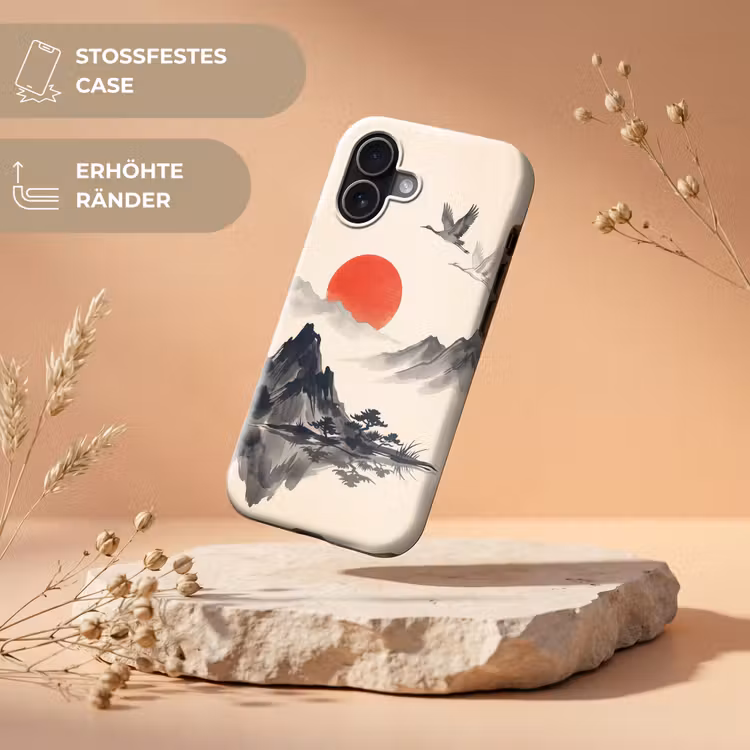 Oosters - Kraanvogels - Landschap Toughcase MagSafe Apple iPhone 17 klein -USP_RandenV_DE