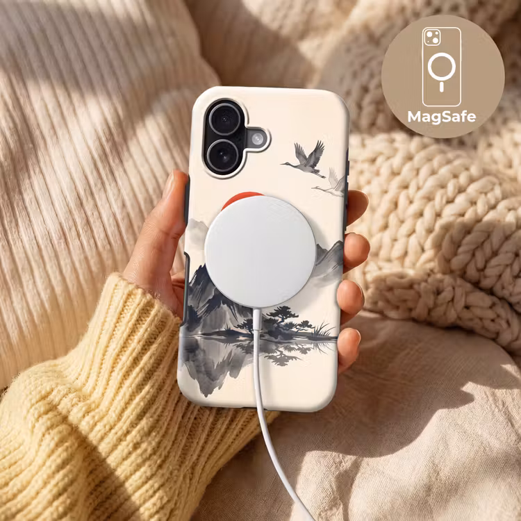 Oosters - Kraanvogels - Landschap Toughcase MagSafe Apple iPhone 17 klein -USP_MagsafeV