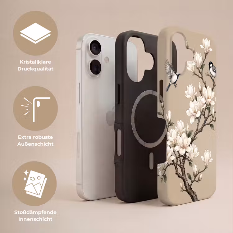 Oosters - Vogels - Beige Toughcase MagSafe Apple iPhone 17 klein -USP_Lagen_DE